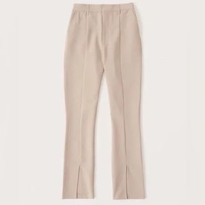 ABERCROMBIE & FITCH- The Skinny Ultra High Rise Split-Hem Straight Pant- 4S